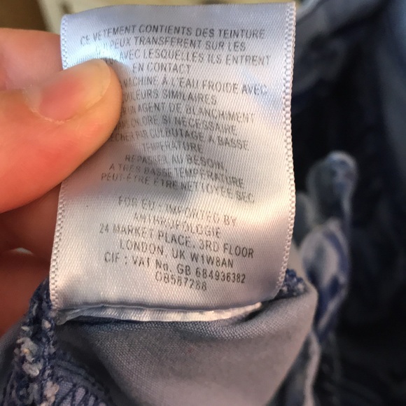 Anthropologie Slim Chino Pants Blue Size 27 - Picture 11 of 11